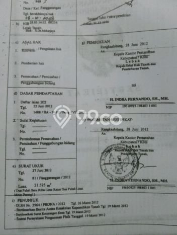 Tanah Kavling di Panggarangan Dijual dengan Luas 21525m2 Tanah Kavling di Panggarangan Dijual dengan Luas 21525m2