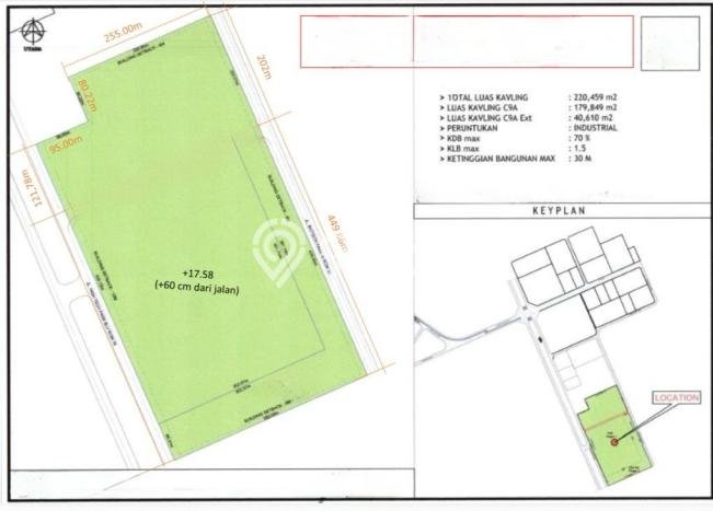 Tanah Dijual Lokasi Strategis di Bekasi dengan Luas 220459m2 Tanah Dijual Lokasi Strategis di Bekasi dengan Luas 220459m2