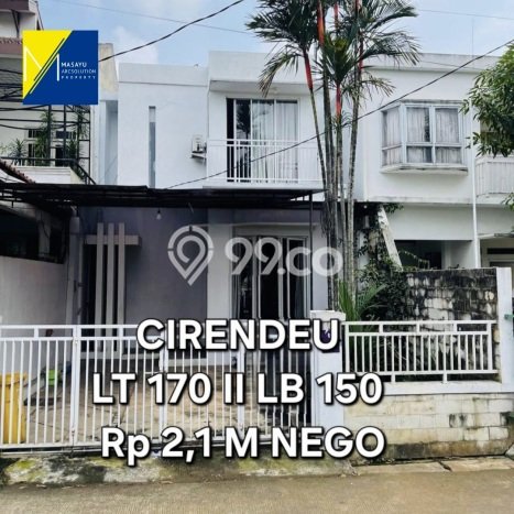 Rumah Minimalis 4 KT LT 170m2 di Cirendeu Rumah Minimalis 4 KT LT 170m2 di Cirendeu