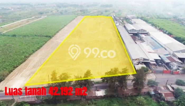 Tanah di Kedamean, Gresik Luas 42192m2 Dijual Segera Tanah di Kedamean, Gresik Luas 42192m2 Dijual Segera