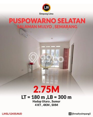 NEW LISTING! Rumah Strategis area Puspowarno, LT 180m² LB 300m² NEW LISTING! Rumah Strategis area Puspowarno, LT 180m² LB 300m²