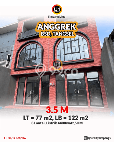 Untuk Dijual Ruko di BSD, Tangerang Selatan Harga Penawaran Spesial Untuk Dijual Ruko di BSD, Tangerang Selatan Harga Penawaran Spesial