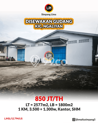 Gudang disewakan lokasi strategis Ngaliyan Semarang 1800m2 Gudang disewakan lokasi strategis Ngaliyan Semarang 1800m2