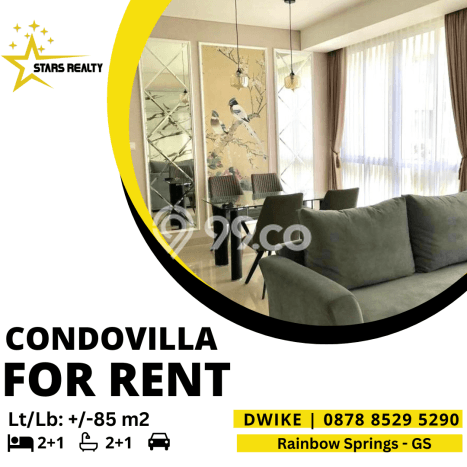 Apartemen Disewakan 2 Kamar Hemat Siap Huni di Tangerang, Luas 85m2 Apartemen Disewakan 2 Kamar Hemat Siap Huni di Tangerang, Luas 85m2