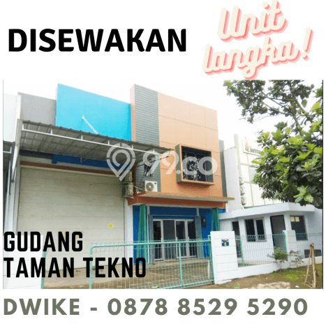Disewakan Gudang di Kawasan Ramai BSD Luas 600m2 Disewakan Gudang di Kawasan Ramai BSD Luas 600m2