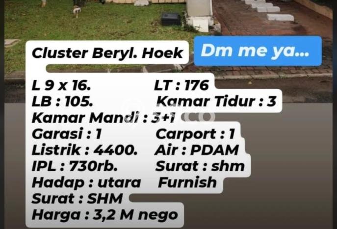 For Sale! Luxury House LT 176m2 Desain Elegan di Gading Serpong For Sale! Luxury House LT 176m2 Desain Elegan di Gading Serpong