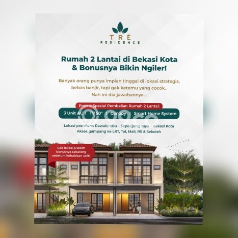 For Sale Rumah 3 Kamar Lokasi Ideal Bagus dan Strategis di Rawalumbu For Sale Rumah 3 Kamar Lokasi Ideal Bagus dan Strategis di Rawalumbu