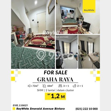 Rumah Luas Asri 3 KT Siap Pakai di Graha Raya Tangerang Selatan Rumah Luas Asri 3 KT Siap Pakai di Graha Raya Tangerang Selatan