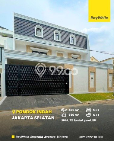 Jual Rumah Mewah Megah Dengan View Eksklusif di Pondok Indah, Jakarta Selatan Jual Rumah Mewah Megah Dengan View Eksklusif di Pondok Indah, Jakarta Selatan