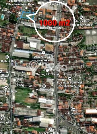 Tanah Dijual Area Strategis di Seminyak Badung 1000m2 Tanah Dijual Area Strategis di Seminyak Badung 1000m2