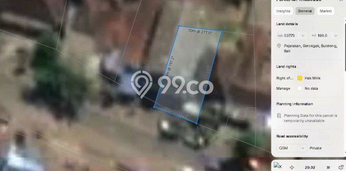 Tanah Kavling Dijual di Pejarakan, Buleleng dengan Luas Tanah 196m2 Tanah Kavling Dijual di Pejarakan, Buleleng dengan Luas Tanah 196m2
