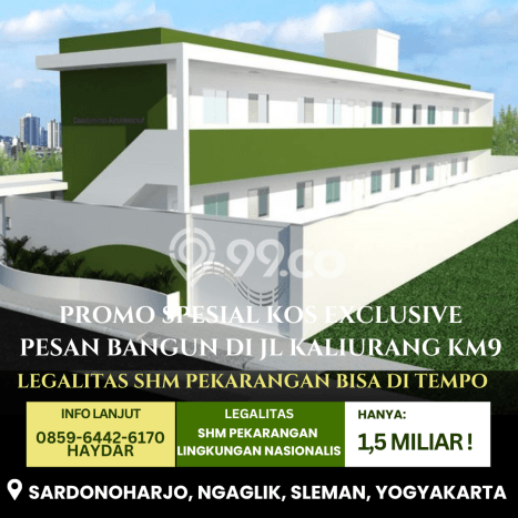 Dijual Kost di Ngaglik, Sleman, 12 KT, 12 KM, Luas 200m2 Dijual Kost di Ngaglik, Sleman, 12 KT, 12 KM, Luas 200m2