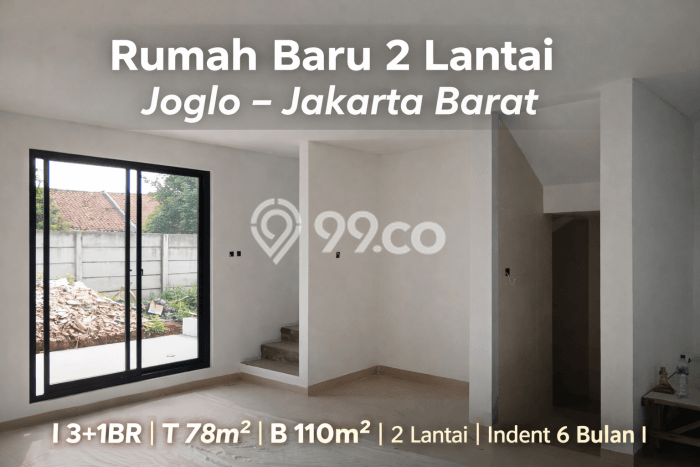 Rumah Minimalis 3 Kamar LT 78m2 di Joglo Rumah Minimalis 3 Kamar LT 78m2 di Joglo