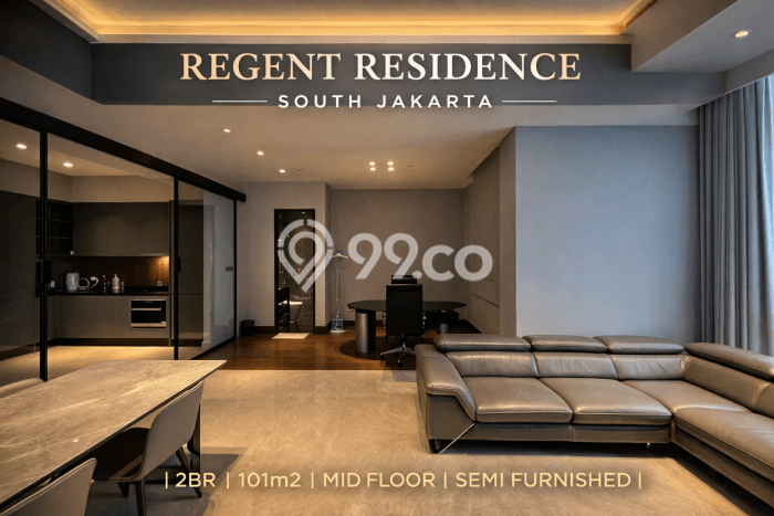 Siap Huni Apartemen Prestisius di Gatot Subroto 2 Kamar & 2 Kamar Mandi Siap Huni Apartemen Prestisius di Gatot Subroto 2 Kamar & 2 Kamar Mandi