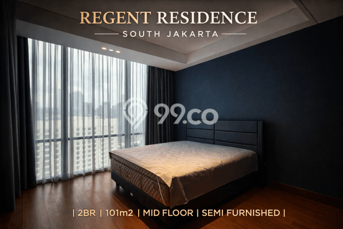 Siap Huni Apartemen Prestisius di Gatot Subroto 2 Kamar & 2 Kamar Mandi Siap Huni Apartemen Prestisius di Gatot Subroto 2 Kamar & 2 Kamar Mandi