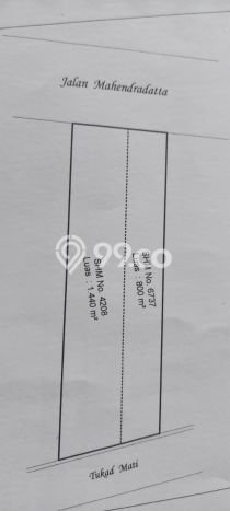 Kavling Tanah untuk Dijual di Mahendradata, Denpasar, Luas 2240m2 Kavling Tanah untuk Dijual di Mahendradata, Denpasar, Luas 2240m2
