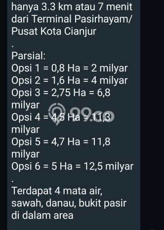 Tanah di Cilaku, Cianjur Luas 200000m2 Dijual Segera Tanah di Cilaku, Cianjur Luas 200000m2 Dijual Segera