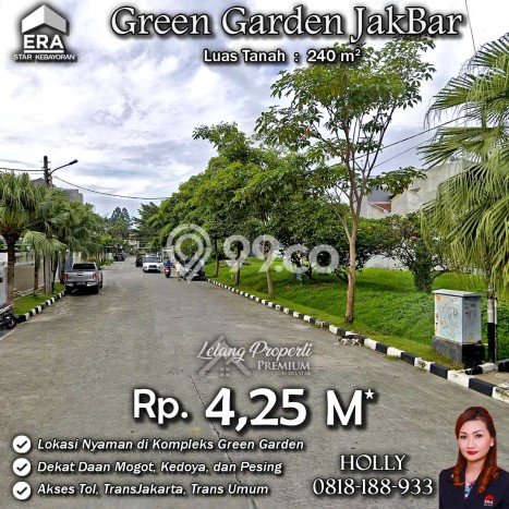 Dijual Tanah 240m2 di Green garden, Jakarta Barat Dijual Tanah 240m2 di Green garden, Jakarta Barat