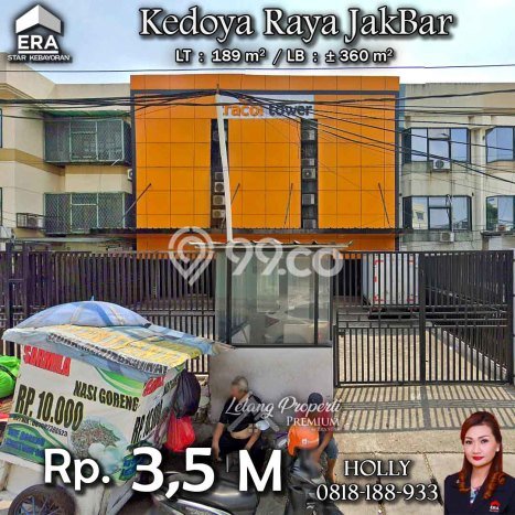 Ruko Dijual di Jakarta Barat LT 189m2 & LB 360m2 Lokasi Terbaik! Ruko Dijual di Jakarta Barat LT 189m2 & LB 360m2 Lokasi Terbaik!