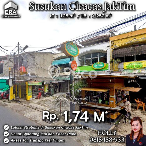 Ruko Dijual Lokasi Emas di Ciracas Luas 252m2 Ruko Dijual Lokasi Emas di Ciracas Luas 252m2