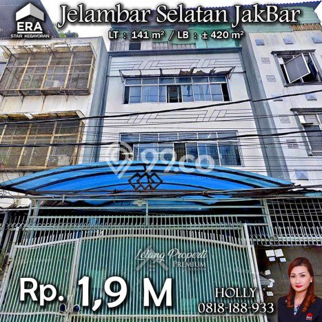 Untuk Dijual! Ruko di Jelambar Jakarta Barat LT 141m2 / LB 420m2 Kawasan Strategis Untuk Dijual! Ruko di Jelambar Jakarta Barat LT 141m2 / LB 420m2 Kawasan Strategis