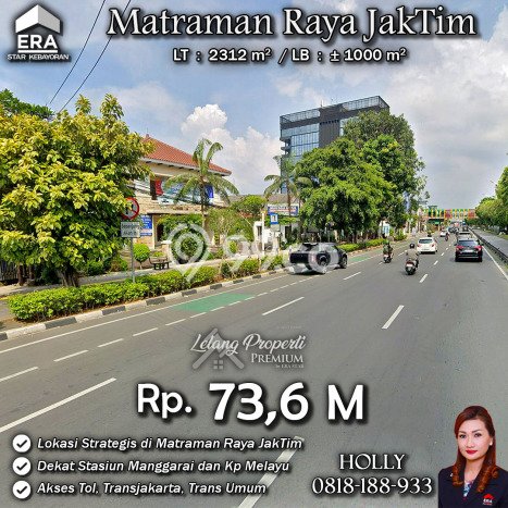Komersial Bagus LT 2312m2 LB 1000m2 Dijual di Matraman Jakarta Timur Komersial Bagus LT 2312m2 LB 1000m2 Dijual di Matraman Jakarta Timur