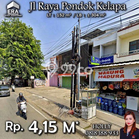 Ruko Bagus Dijual LB 304m2 Lokasi Strategis Jakarta Timur Area Cocok untuk Berbisnis Ruko Bagus Dijual LB 304m2 Lokasi Strategis Jakarta Timur Area Cocok untuk Berbisnis