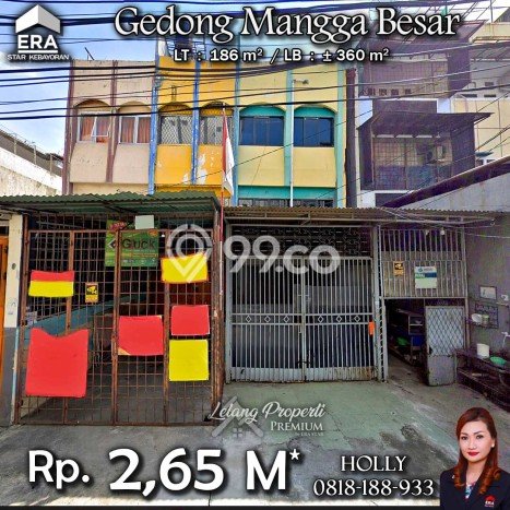 Untuk Dijual! Ruko di Mangga Besar Jakarta Barat LT 186m2 / LB 360m2 Kawasan Strategis Untuk Dijual! Ruko di Mangga Besar Jakarta Barat LT 186m2 / LB 360m2 Kawasan Strategis