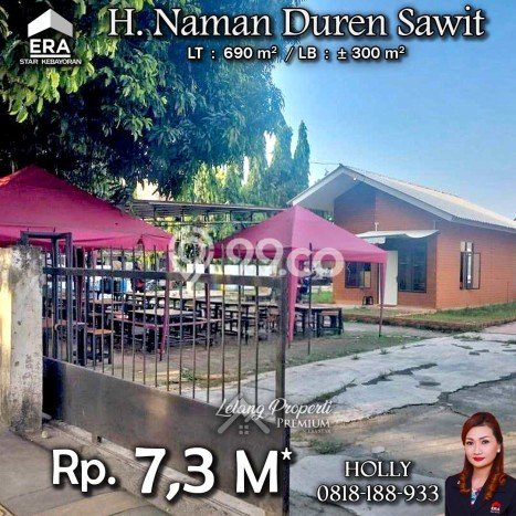 FOR SALE! Komersial di Duren Sawit Jakarta Timur, LT 690m2, LB 300m2 FOR SALE! Komersial di Duren Sawit Jakarta Timur, LT 690m2, LB 300m2
