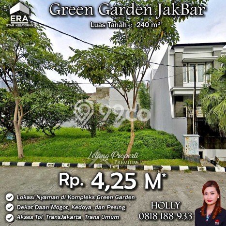 Dijual Tanah 240m2 di Green garden, Jakarta Barat Dijual Tanah 240m2 di Green garden, Jakarta Barat