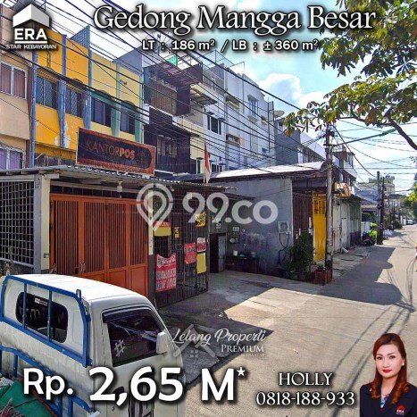 Untuk Dijual! Ruko di Mangga Besar Jakarta Barat LT 186m2 / LB 360m2 Kawasan Strategis Untuk Dijual! Ruko di Mangga Besar Jakarta Barat LT 186m2 / LB 360m2 Kawasan Strategis