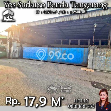 Gudang Dijual di Tangerang LT 3170m2 & LB 2500m2 Lokasi Terbaik! Gudang Dijual di Tangerang LT 3170m2 & LB 2500m2 Lokasi Terbaik!