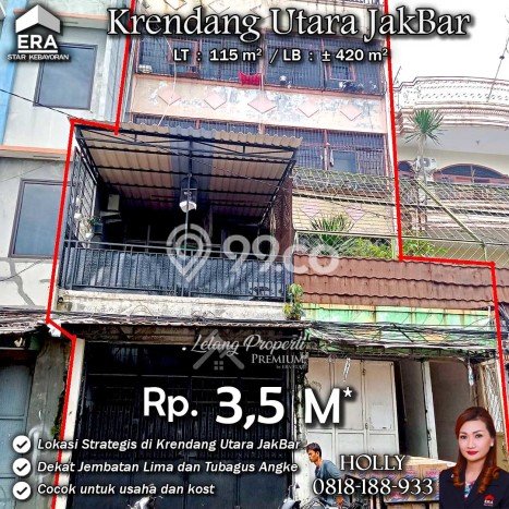 Ruko Bagus LT 115m2 LB 420m2 Dijual di Tambora Jakarta Barat Ruko Bagus LT 115m2 LB 420m2 Dijual di Tambora Jakarta Barat