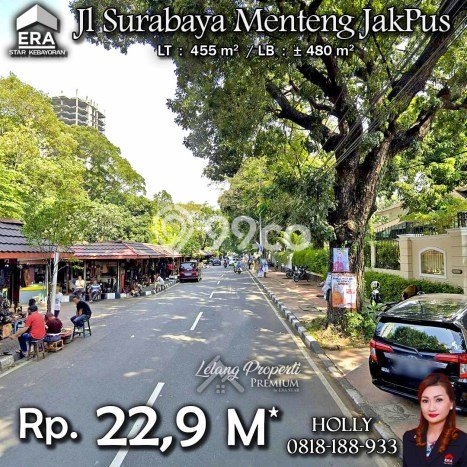 Lahan Strategis di Menteng Dijual dengan Luas 455m2 Lahan Strategis di Menteng Dijual dengan Luas 455m2