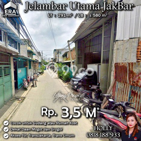 Dijual! Ruko di Jelambar Jakarta Barat LT 291m2 / LB 580m2 Kawasan Bisnis Dijual! Ruko di Jelambar Jakarta Barat LT 291m2 / LB 580m2 Kawasan Bisnis