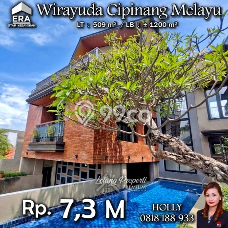For Sale! Premium House LT 509m2 Desain Modern di Cipinang Melayu For Sale! Premium House LT 509m2 Desain Modern di Cipinang Melayu