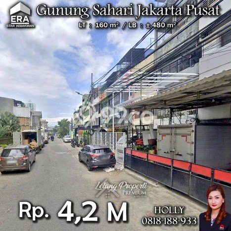 Untuk Dijual! Ruko di Gunung Sahari Jakarta Pusat LT 160m2 / LB 320m2 Kawasan Strategis Untuk Dijual! Ruko di Gunung Sahari Jakarta Pusat LT 160m2 / LB 320m2 Kawasan Strategis