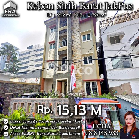 Untuk Dijual Kost 20 Kamar di Jakarta Pusat untuk Aset Anda Untuk Dijual Kost 20 Kamar di Jakarta Pusat untuk Aset Anda