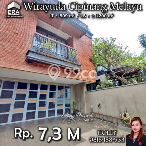 For Sale! Premium House LT 509m2 Desain Modern di Cipinang Melayu For Sale! Premium House LT 509m2 Desain Modern di Cipinang Melayu