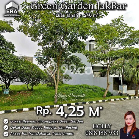 Dijual Tanah 240m2 di Green garden, Jakarta Barat Dijual Tanah 240m2 di Green garden, Jakarta Barat