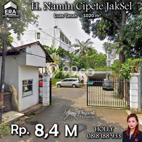Tanah Kavling Dijual di Cipete, Jakarta Selatan dengan Luas Tanah 1020m2 Tanah Kavling Dijual di Cipete, Jakarta Selatan dengan Luas Tanah 1020m2