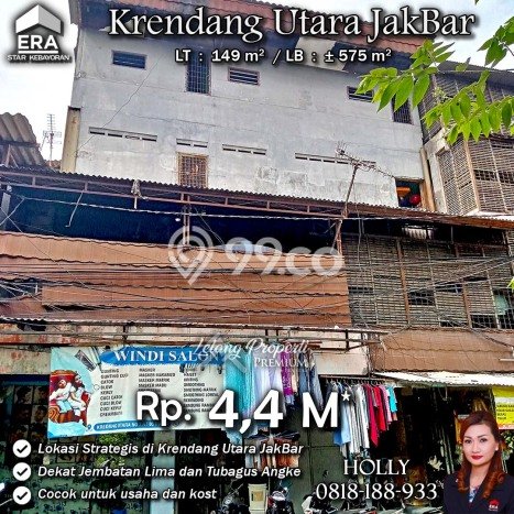 Ruko Bagus LT 149m2 LB 575m2 Dijual di Tambora Jakarta Barat Ruko Bagus LT 149m2 LB 575m2 Dijual di Tambora Jakarta Barat