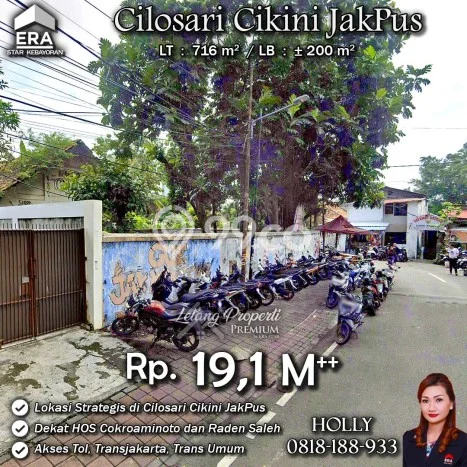 Tanah Dijual di Jakarta Pusat Seluas 716m2 Strategis Tanah Dijual di Jakarta Pusat Seluas 716m2 Strategis