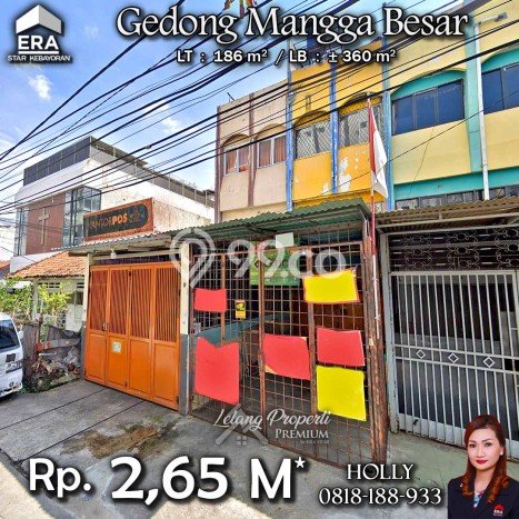 Untuk Dijual! Ruko di Mangga Besar Jakarta Barat LT 186m2 / LB 360m2 Kawasan Strategis Untuk Dijual! Ruko di Mangga Besar Jakarta Barat LT 186m2 / LB 360m2 Kawasan Strategis