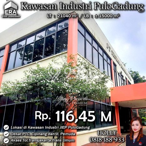 Pabrik For Sale di Kawasan Pulo Gadung, Jakarta Timur Harga Kompetitif Pabrik For Sale di Kawasan Pulo Gadung, Jakarta Timur Harga Kompetitif