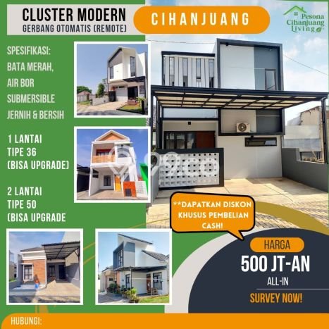 Dijual Hunian Rumah Nyaman 2 KT di Cihanjuang, Bandung Dijual Hunian Rumah Nyaman 2 KT di Cihanjuang, Bandung