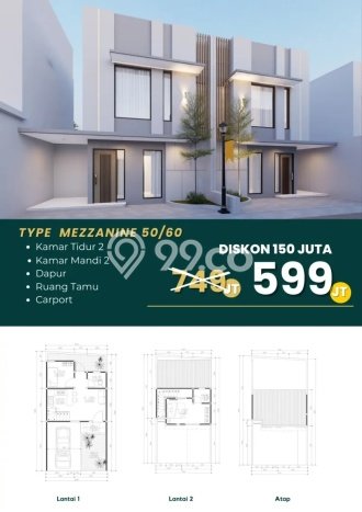 Rumah Minimalis 2 KT LT 60m2 di Cihanjuang Rumah Minimalis 2 KT LT 60m2 di Cihanjuang
