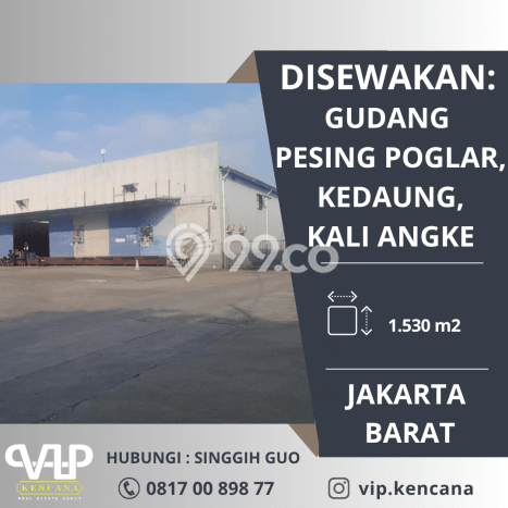 Gudang untuk disewa di Cengkareng punya LT 1530m2 & LB 1530m2 harga sewa kompetitif Gudang untuk disewa di Cengkareng punya LT 1530m2 & LB 1530m2 harga sewa kompetitif