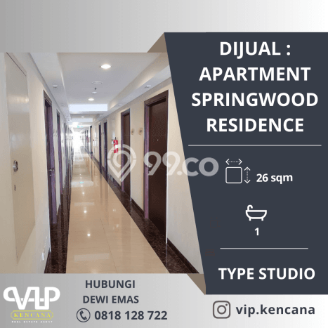 Dijual Segera Apartemen 1 KT, 1 KM, 26m2 di Tangerang, Tangerang Dijual Segera Apartemen 1 KT, 1 KM, 26m2 di Tangerang, Tangerang