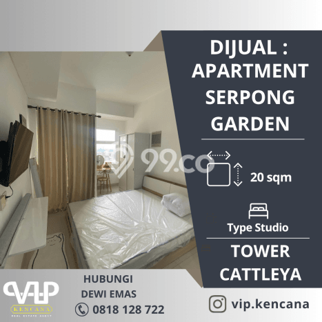 Apartemen Siap Huni Kawasan Cisauk, 1 KT, Luas 20m2m² Apartemen Siap Huni Kawasan Cisauk, 1 KT, Luas 20m2m²